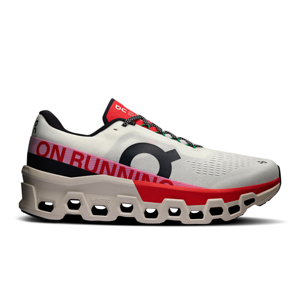 On Running Mens Cloudmonster 2 Ivory | Silver
