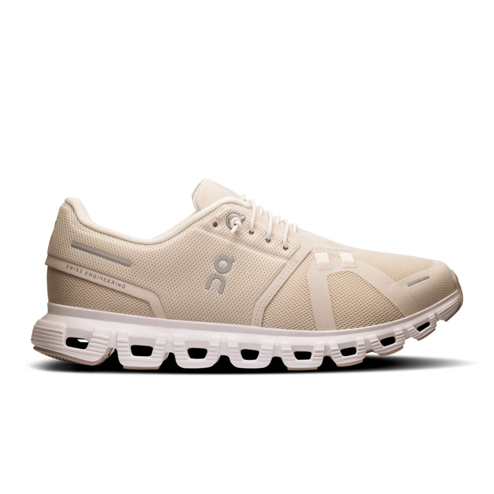 On Running Womens Cloud 6 Pearl | White