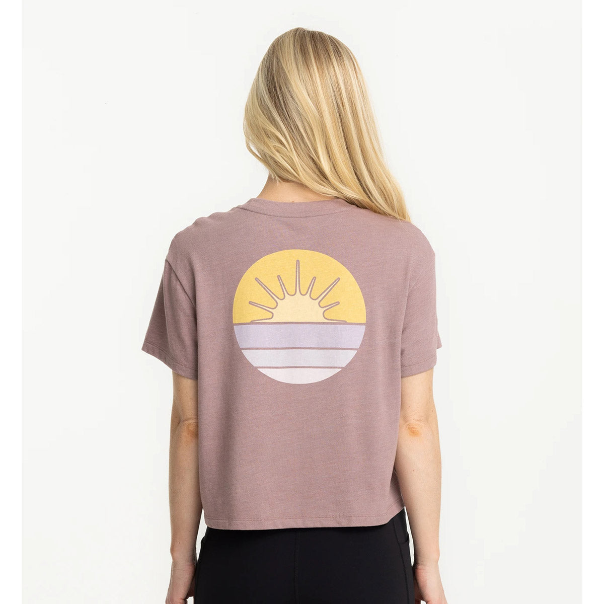 Free Fly Apparel Women&#39;s Daybreak Tee Heather Fig