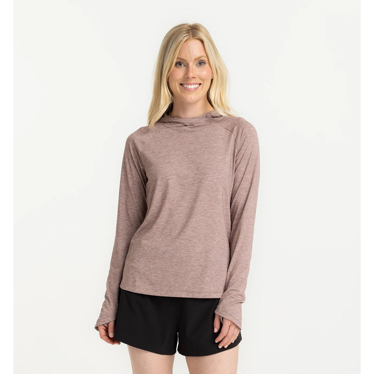 Free Fly Apparel Women&#39;s Elevate Hoodie Heather Fig