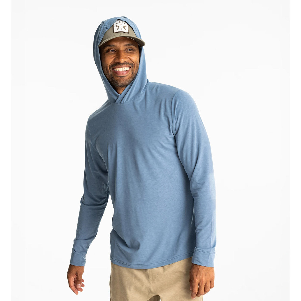 Free Fly Apparel Men&#39;s Elevate Lightweight Hoodie Bluestone