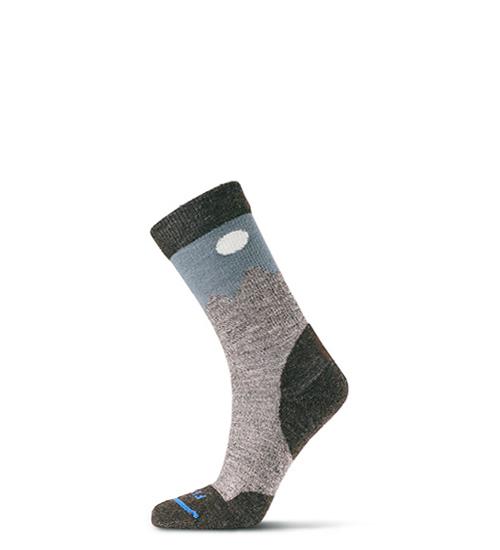 Fits Light Hiker Solid Crew Socks 501 Chestnut/Tawny Port