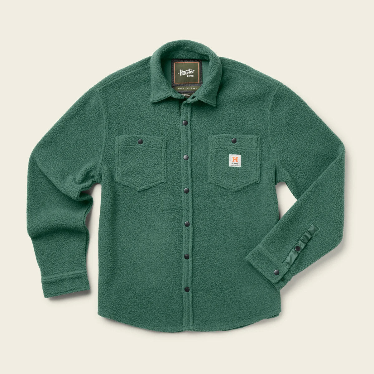Howler Brothers Men's Allegheny Fleece Overshirt Cascadia Green