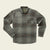 Howler Brothers Men's Harkers Flannel Shirt Roberts Plaid: Charcoal