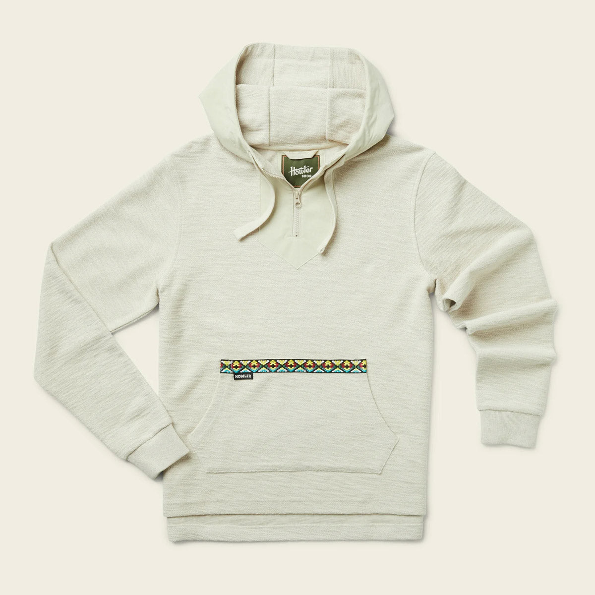 Howler Brothers Men&#39;s Honzer Hoodie Cream O&#39; Wheat