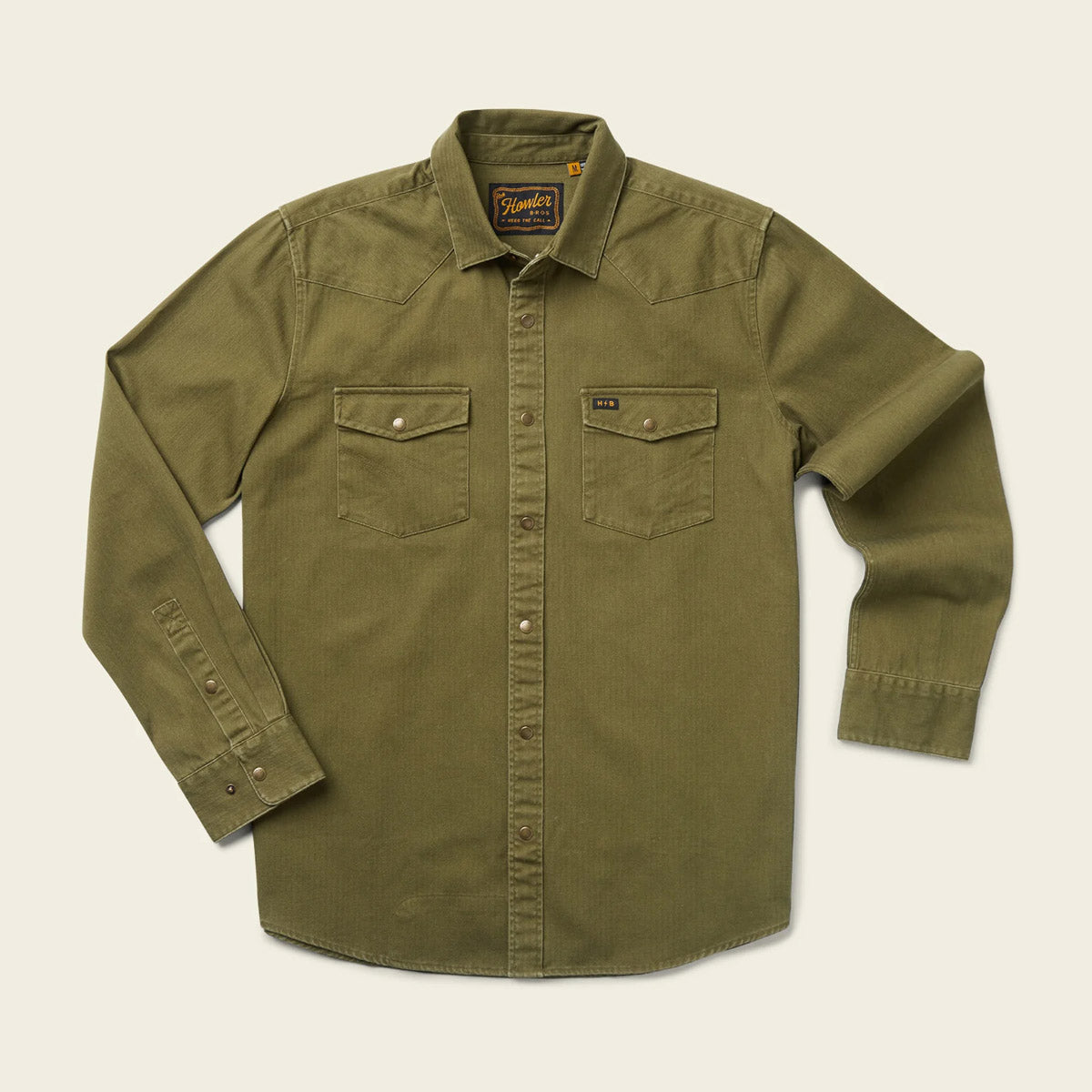 Howler Brothers Men&#39;s Sawhorse Work Shirt Cypress