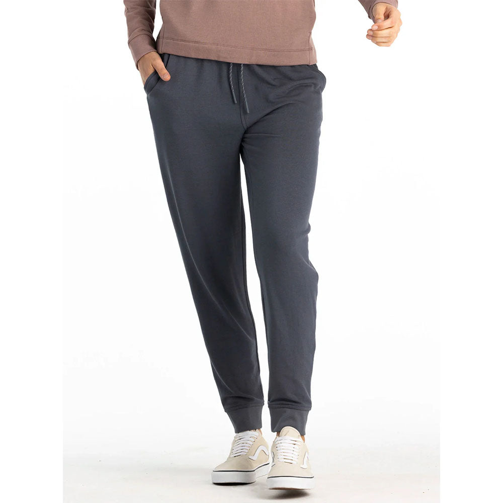 Free Fly Apparel Womens Bamboo Lightweight Fleece Jogger Storm Cloud