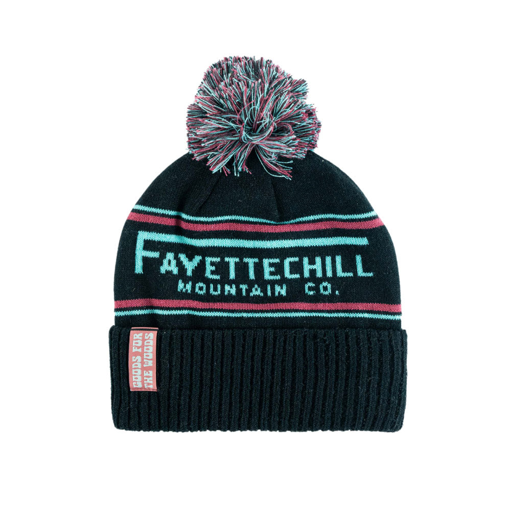 Fayettechill Homestead Beanie Black/Cyan/Rose