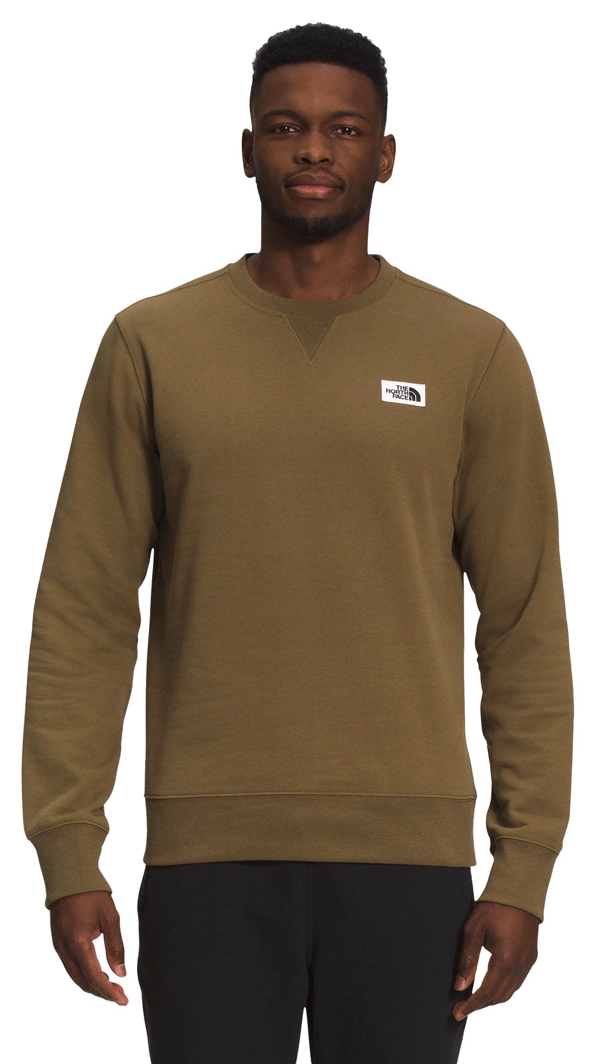 The North Face Men&#39;s Heritage Patch Crew Military Olive