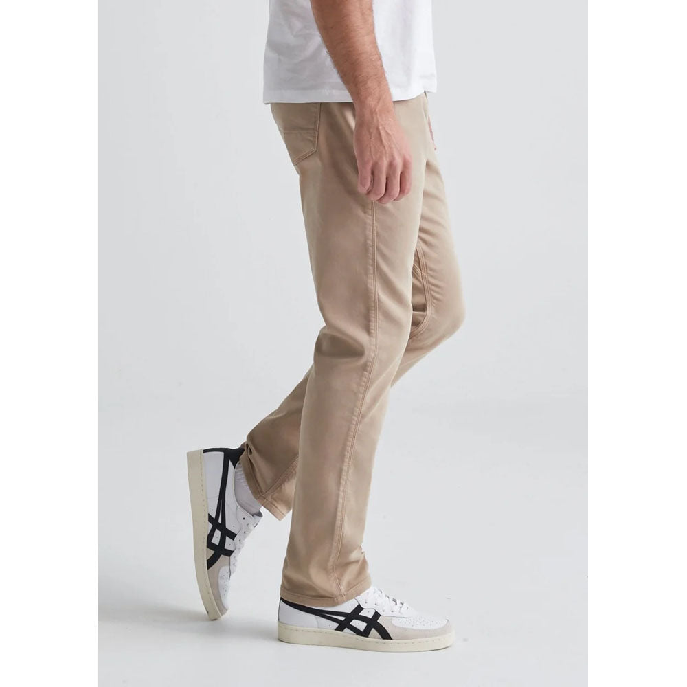 DU/ER Mens No Sweat Pant Relaxed Taper - 34 Inseam Desert Khaki