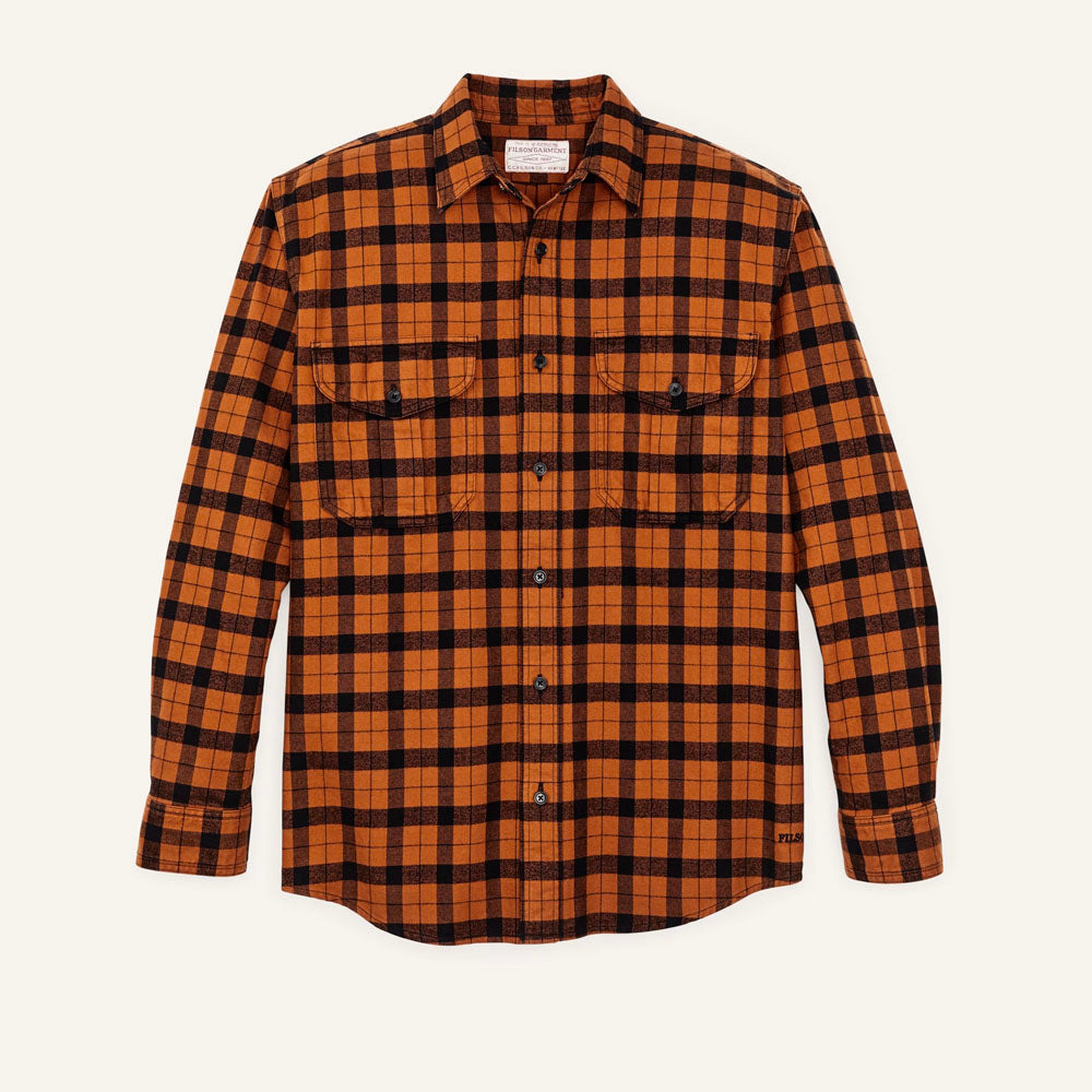 Filson Men's Alaskan Guide Shirt Pecan/Black Plaid