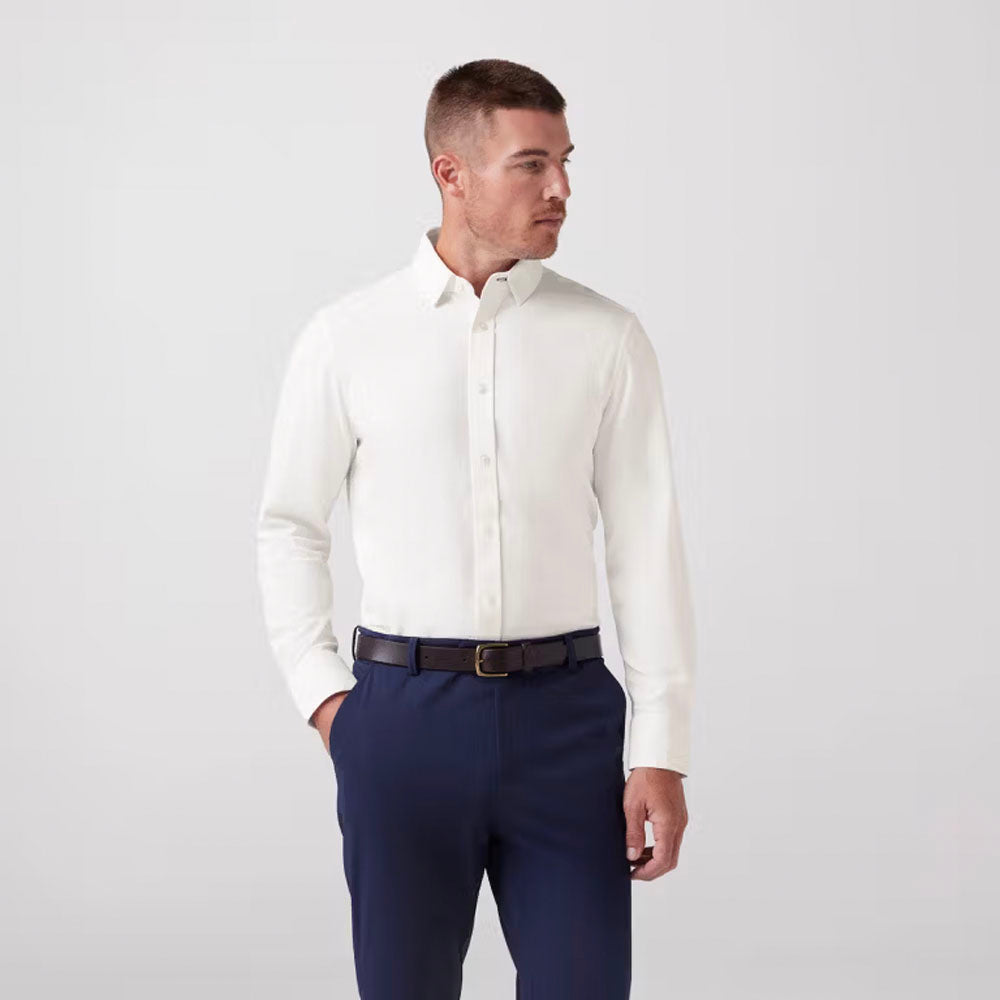 Mizzen+Main Men's Bateman Dress Shirt White Twill