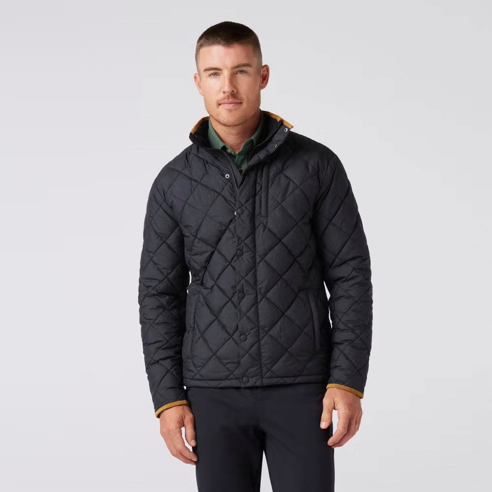 Mizzen+Main Men's Belmont Quilted Jacket Black Solid