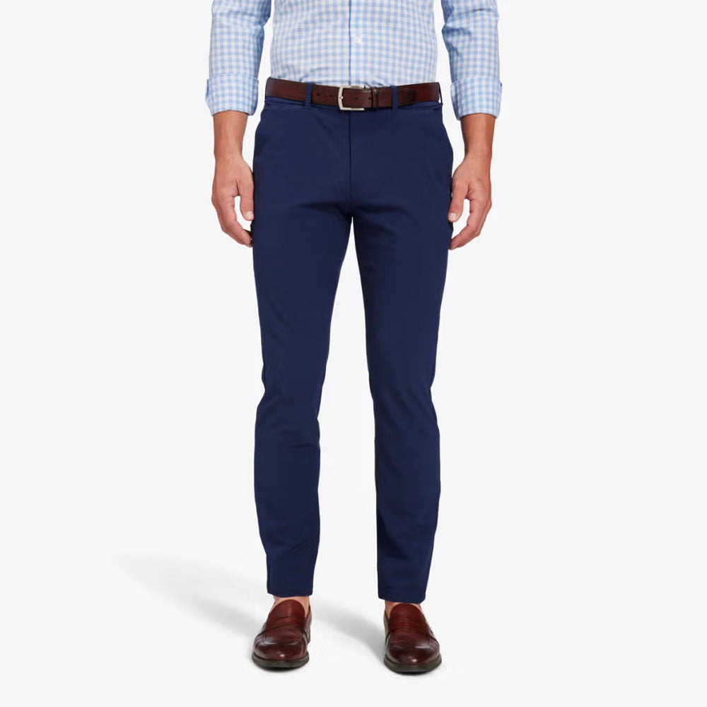 Mizzen+Main Men's Helmsman Chino Pant 30" Navy Solid