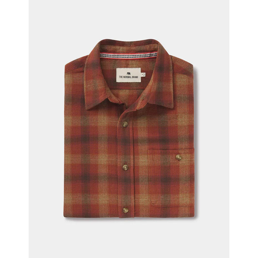 The Normal Brand Men's Hudson Double Brushed Flannel aple Glaze Plaid / M