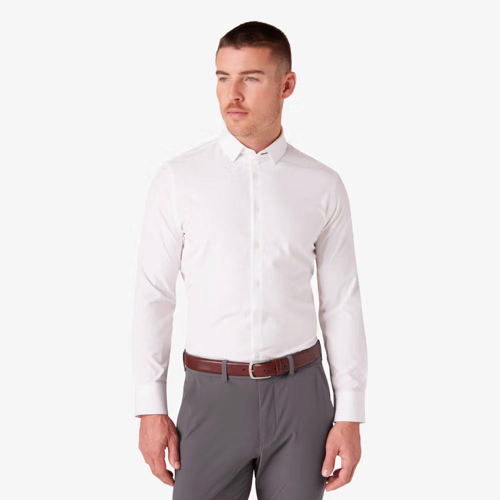 Mizzen+Main Men's Leeward Dress Shirt White Solid