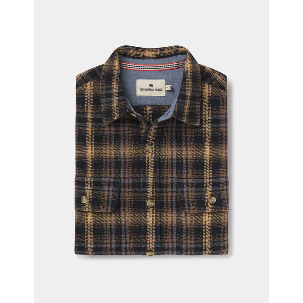 The Normal Brand Men's Mountain Overshirt Woodland Plaid