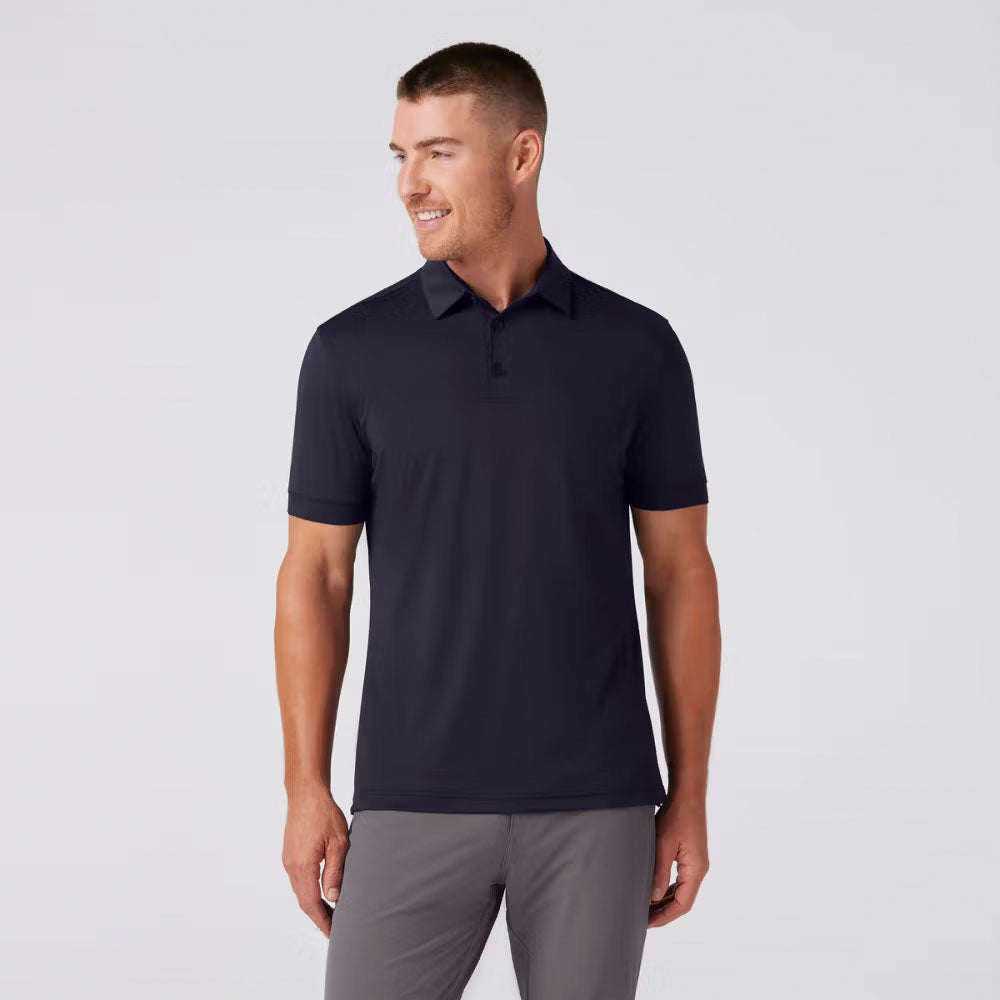 Mizzen+Main Men's Versa Polo Navy Solid