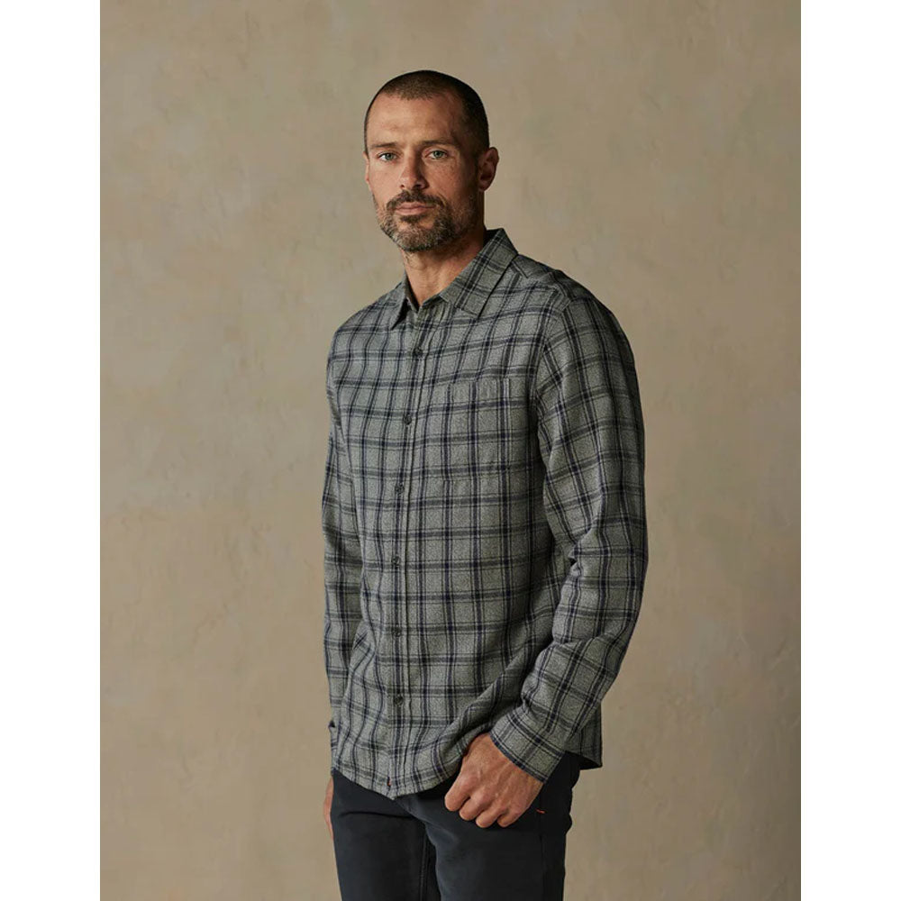 The Normal Brand Men&#39;s Nikko Button Up Shirt Ink Plaid