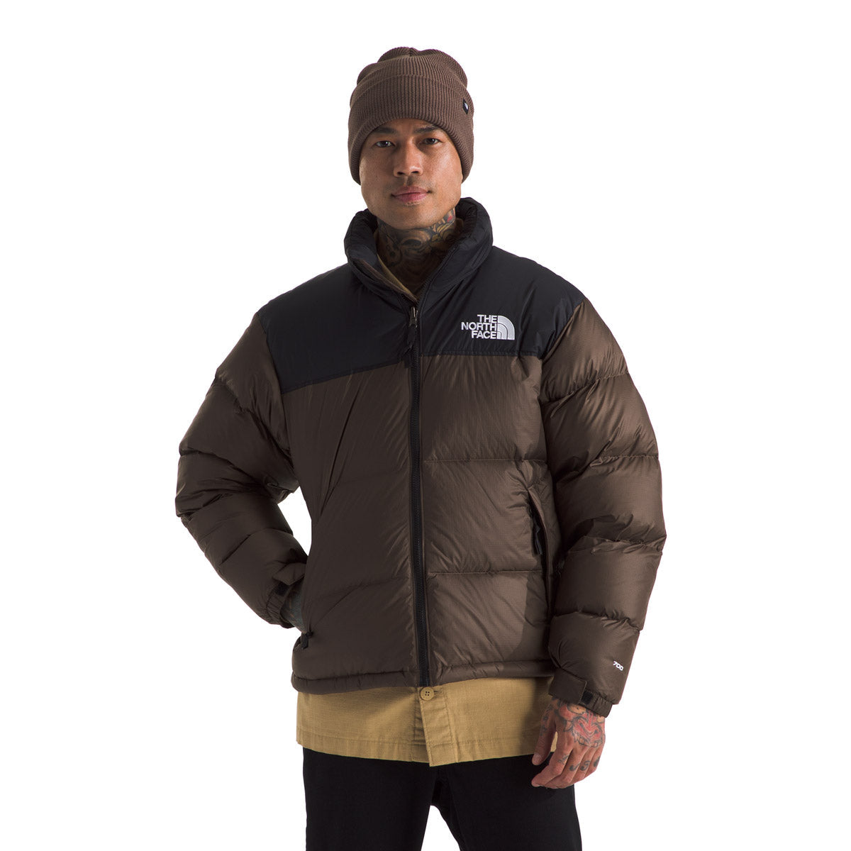 The North Face Men's 1996 Retro Nuptse Jacket Smokey Brown/TNF Black