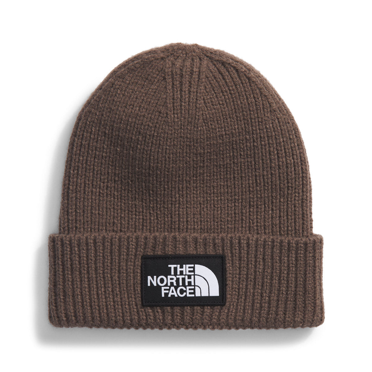 The North Face TNF Logo Box Cuffed Beanie Smokey Brown