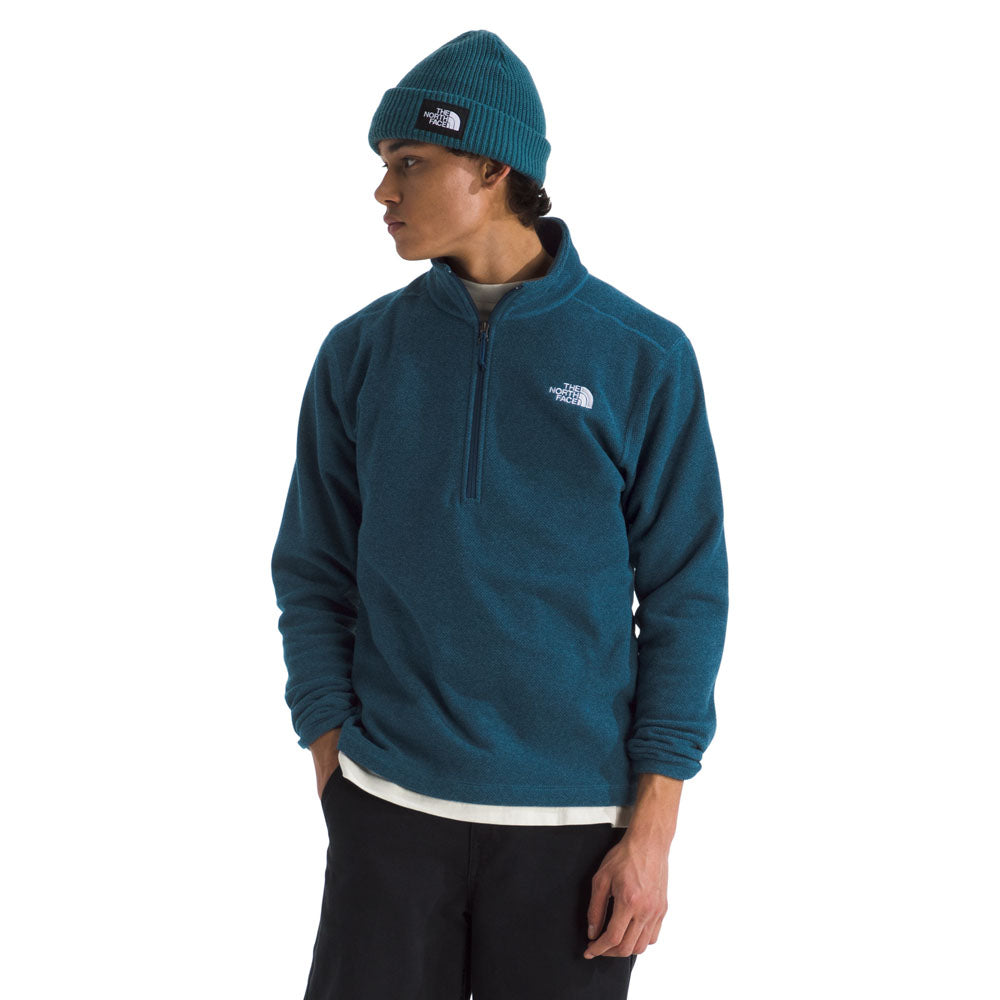The North Face Mens Textured Cap Rock 1/4 Zip hady Blue Heather / S