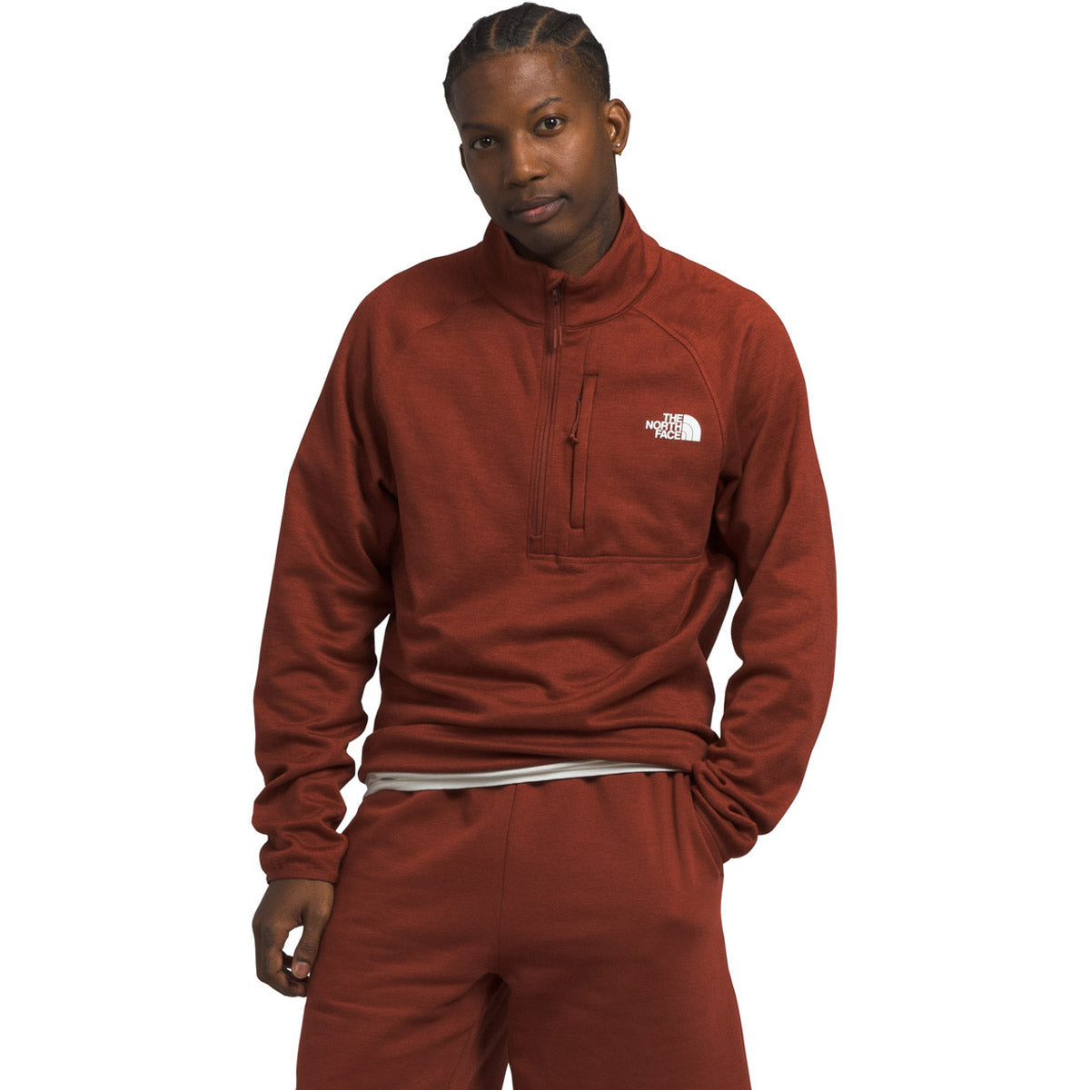 The North Face Men&#39;s Canyonlands ½ Zip Brandy Brown Heather