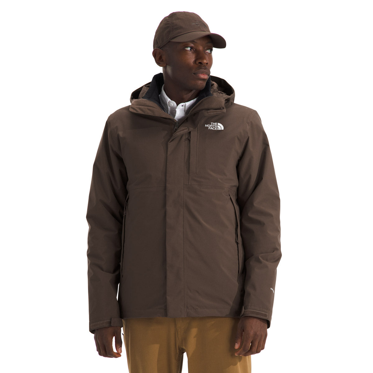 The North Face Men&#39;s Carto Triclimate Jacket Smokey Brown/TNF Black