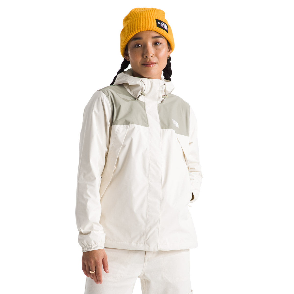 The North Face Women&#39;s Antora Jacket White Dune/Clay Grey