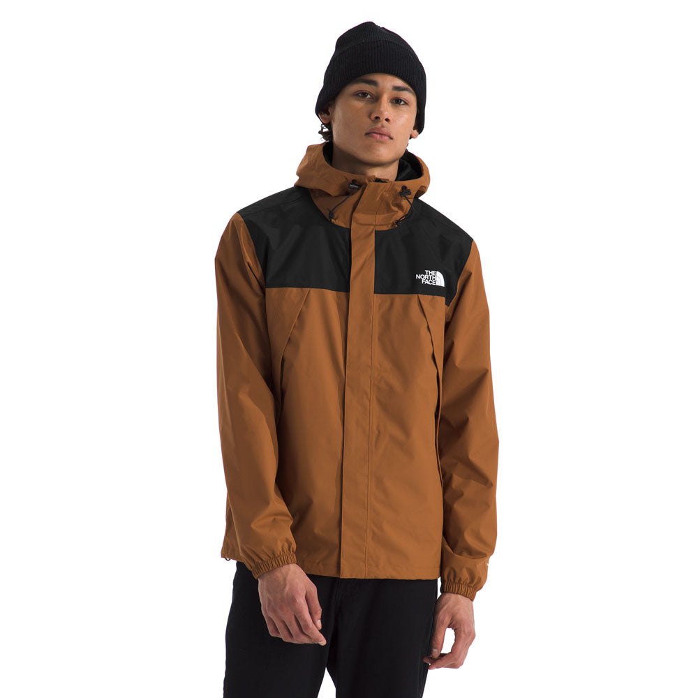 The North Face Mens Antora Jacket Burnt Umber/TNF Black