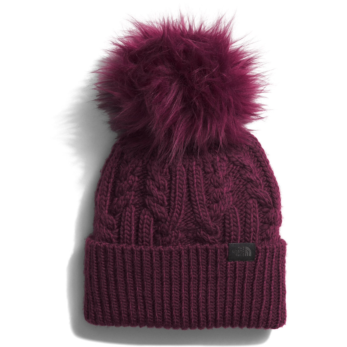 The North Face Women&#39;s Oh Mega Fur Pom Beanie Boysenberry