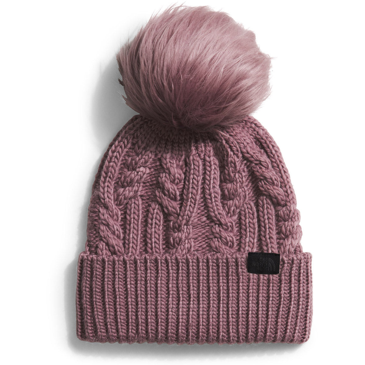 The North Face Women&#39;s Oh Mega Fur Pom Beanie Fawn Grey