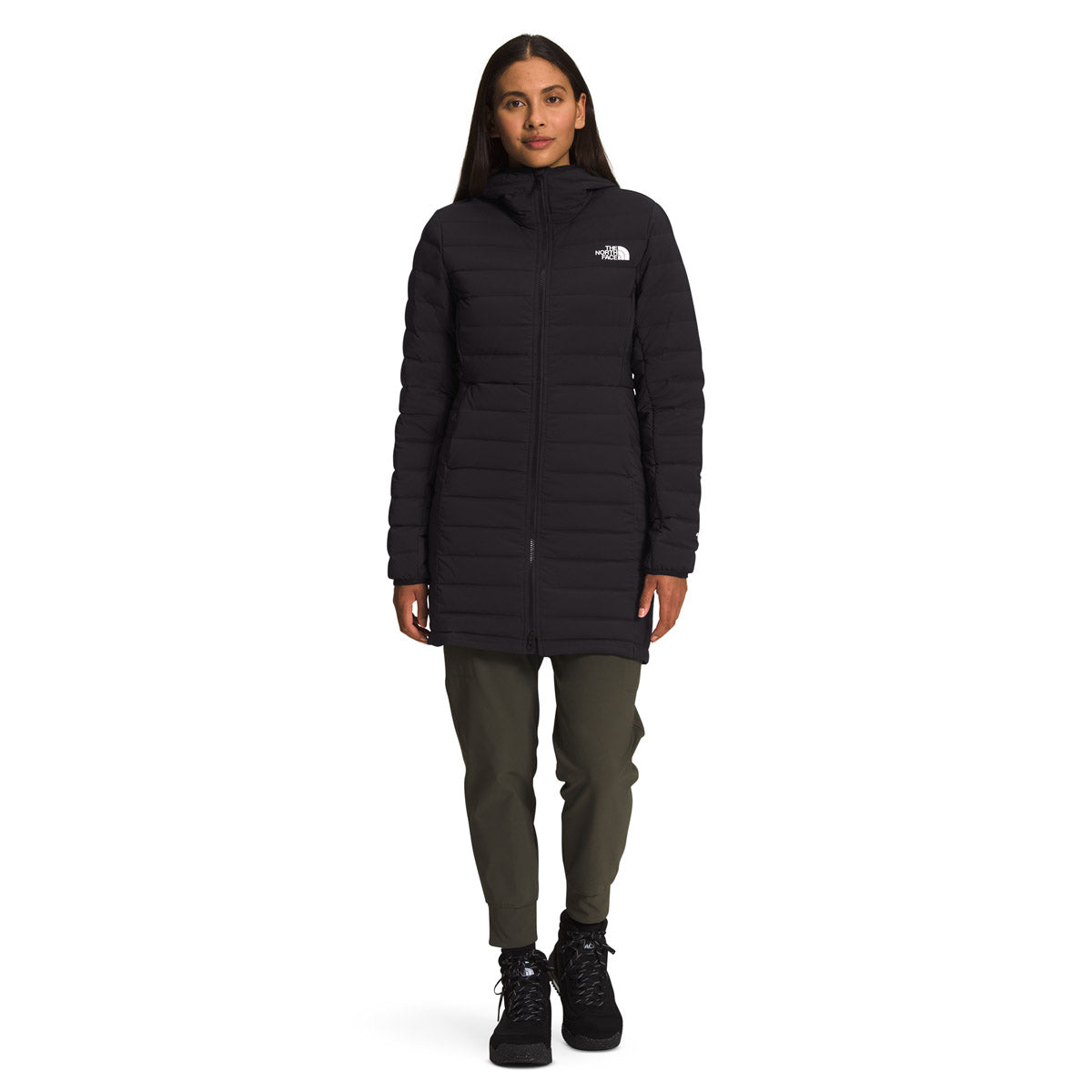 The North Face Women&#39;s Belleview Stretch Down Parka TNF Black