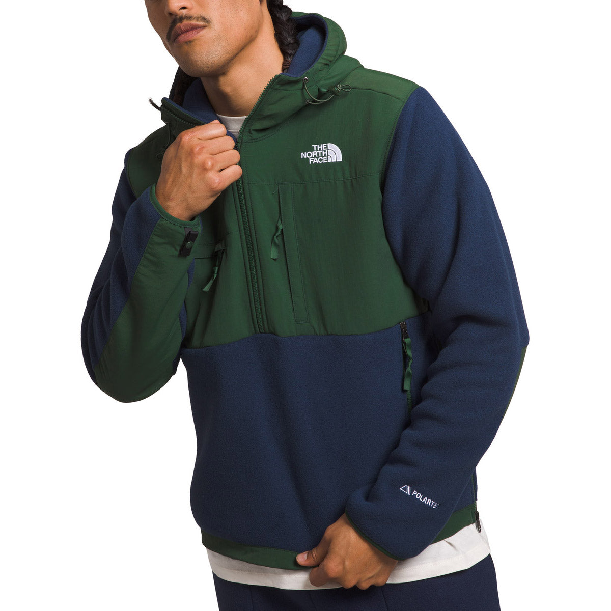 The North Face Men&#39;s Denali Anorak Summit Navy/Pine Needle