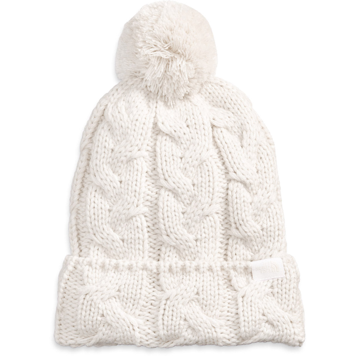 The North Face Cable Minna Pom Beanie Gardenia White