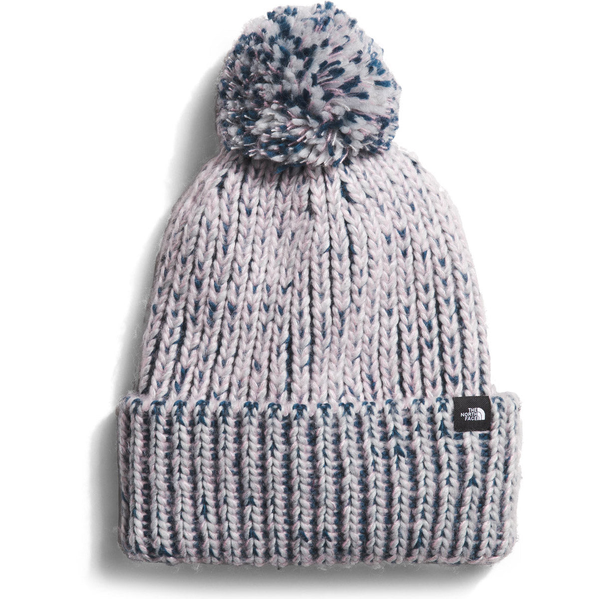 The North Face Kids' Lined Cozy Chunky Beanie TNF Light Grey Heather/Multi-color