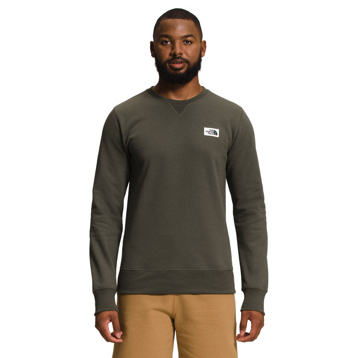 The North Face Men&#39;s Heritage Patch Crew New Taupe Green