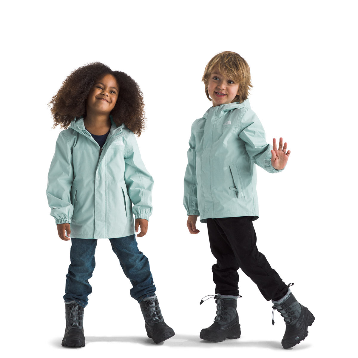 The North Face Kids' Antora Rain Jacket Muted Pine