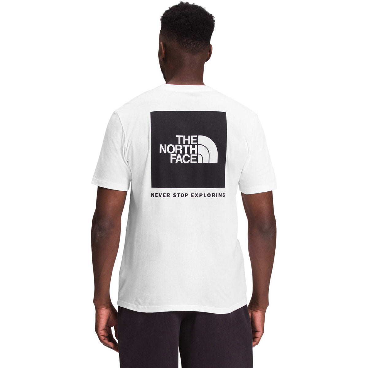 The North Face Men's S/S Box NSE Tee TNF White/TNF Black