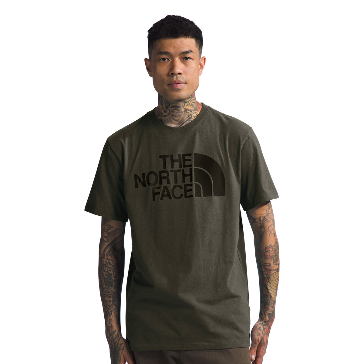 The North Face Men's S/S Half Dome Tee New Taupe Green/TNF Black