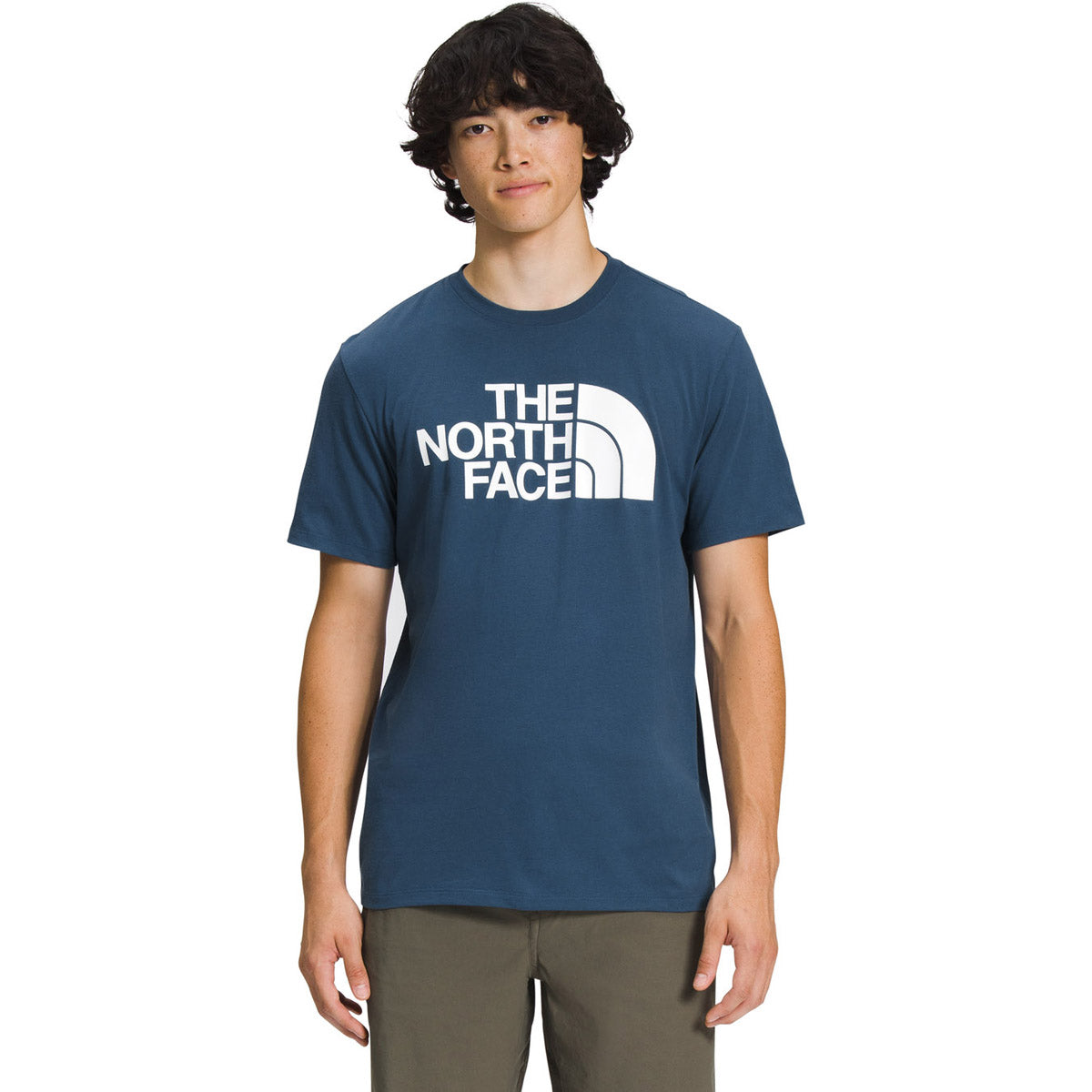 The North Face Men&#39;s S/S Half Dome Tee hady Blue/TNF White / S