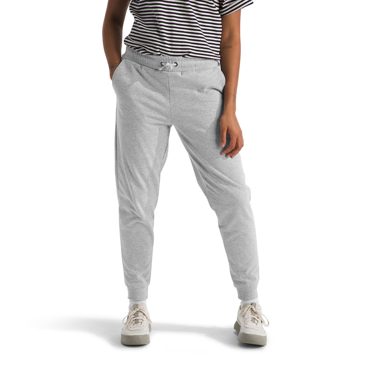 The North Face Women's Heritage Patch Jogger TNF Light Grey Heather/Heritage Patch