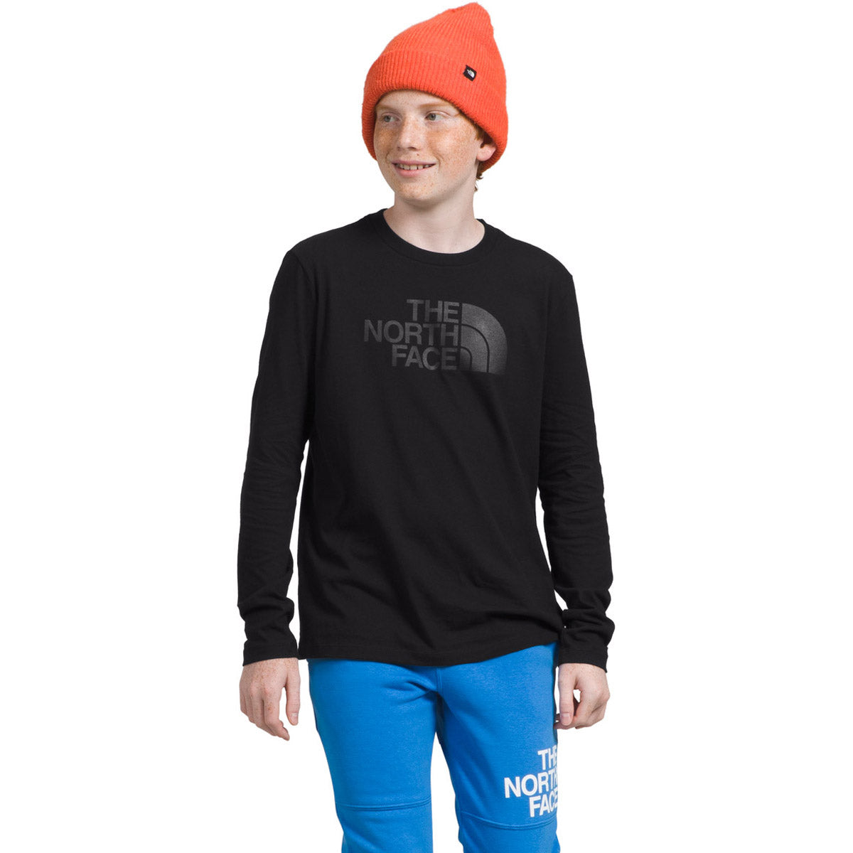 The North Face Boys' L/S Graphic Tee TNF Black/Tonal