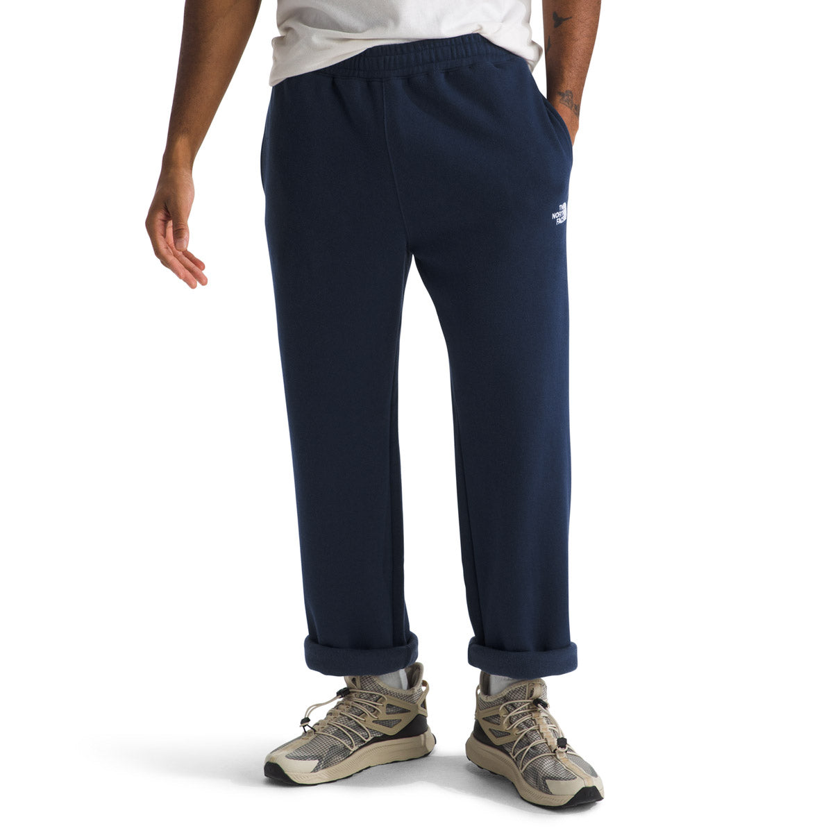 The North Face Men's Evolution Straight Leg Sweatpant ummit Navy/TNF White / S