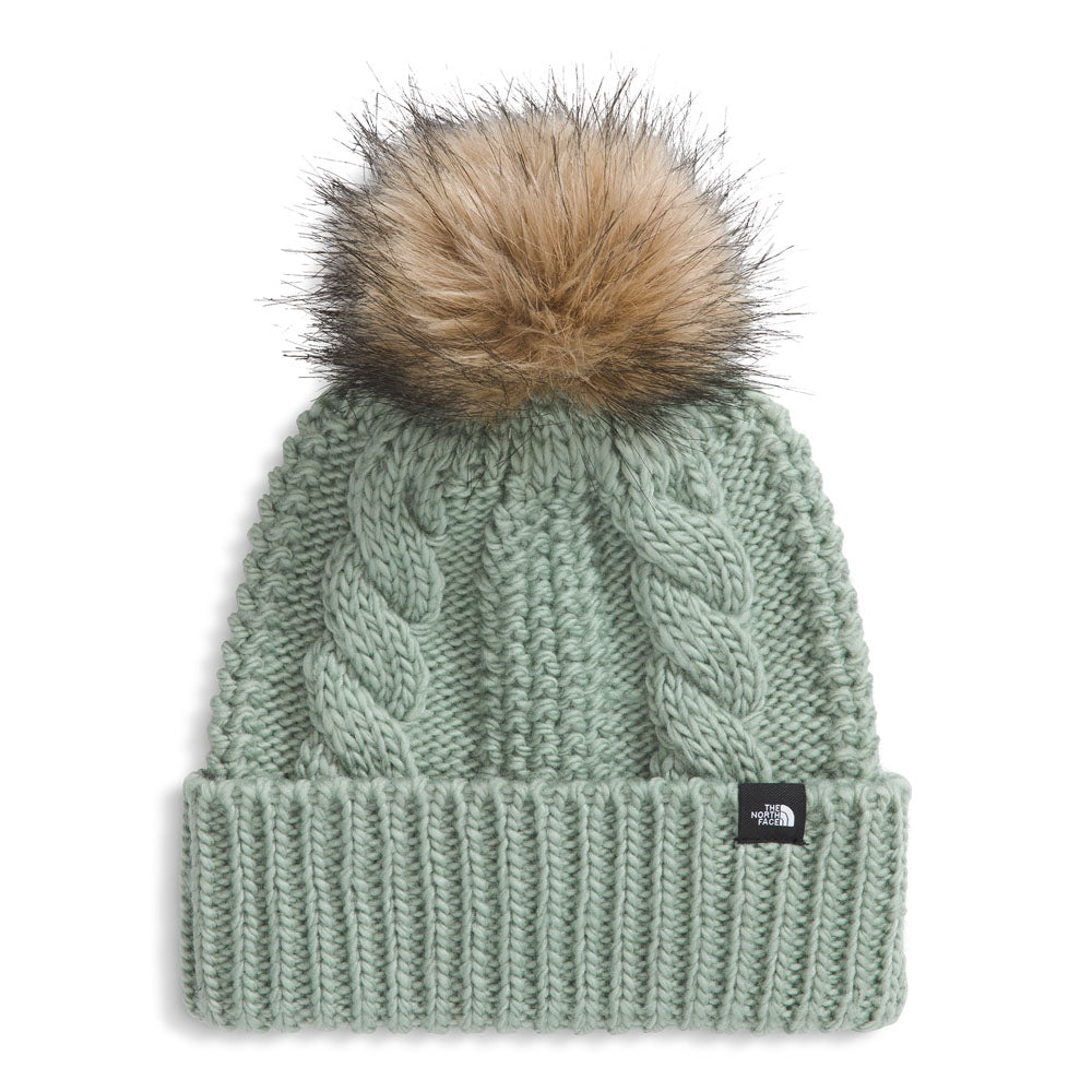 The North Face Kids Oh Mega Fur Pom Beanie Slate Moss