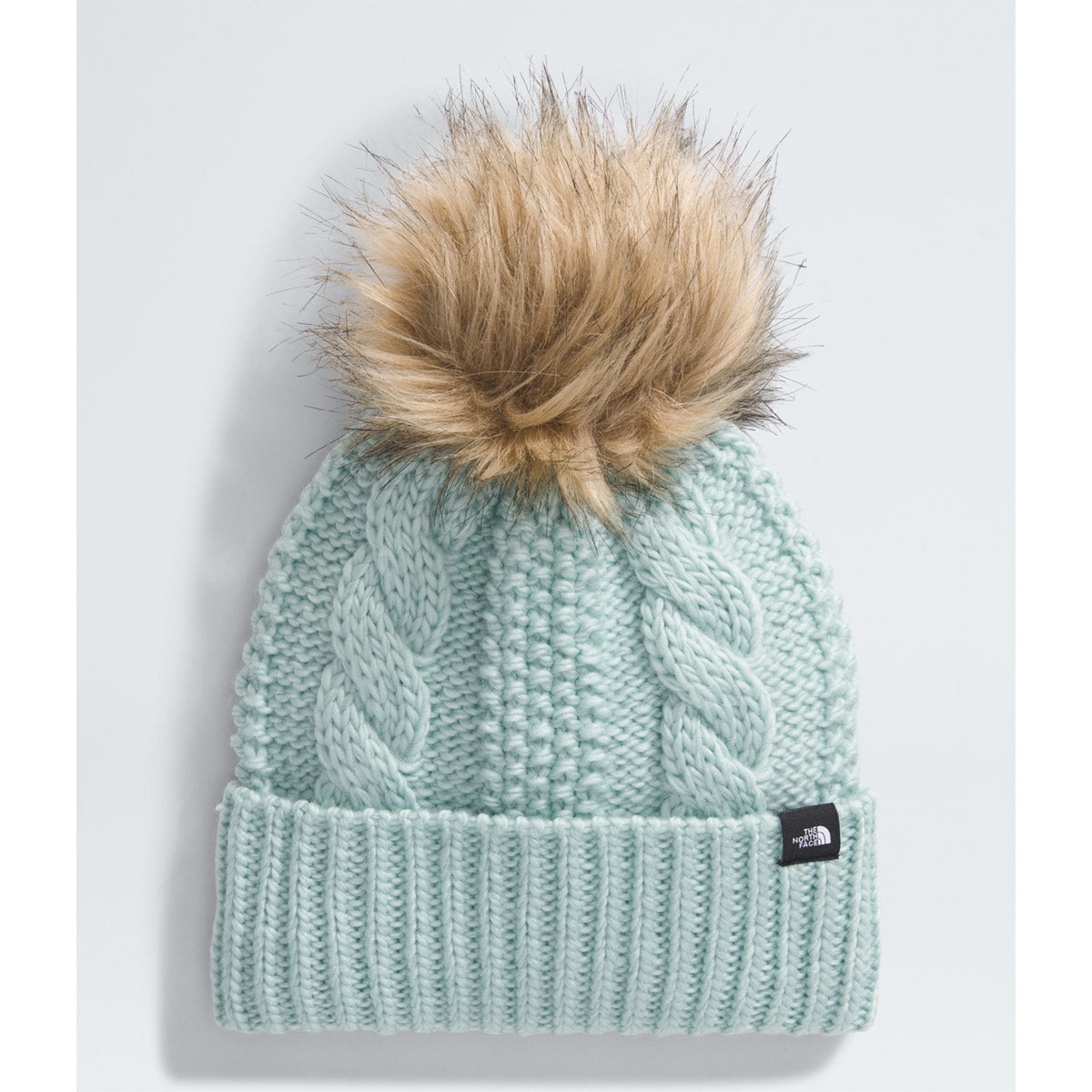 The North Face Kids' Oh Mega Fur Pom Beanie Muted Pine