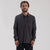 Roark Mens Crossroads Organic Cotton Flannel Charcoal
