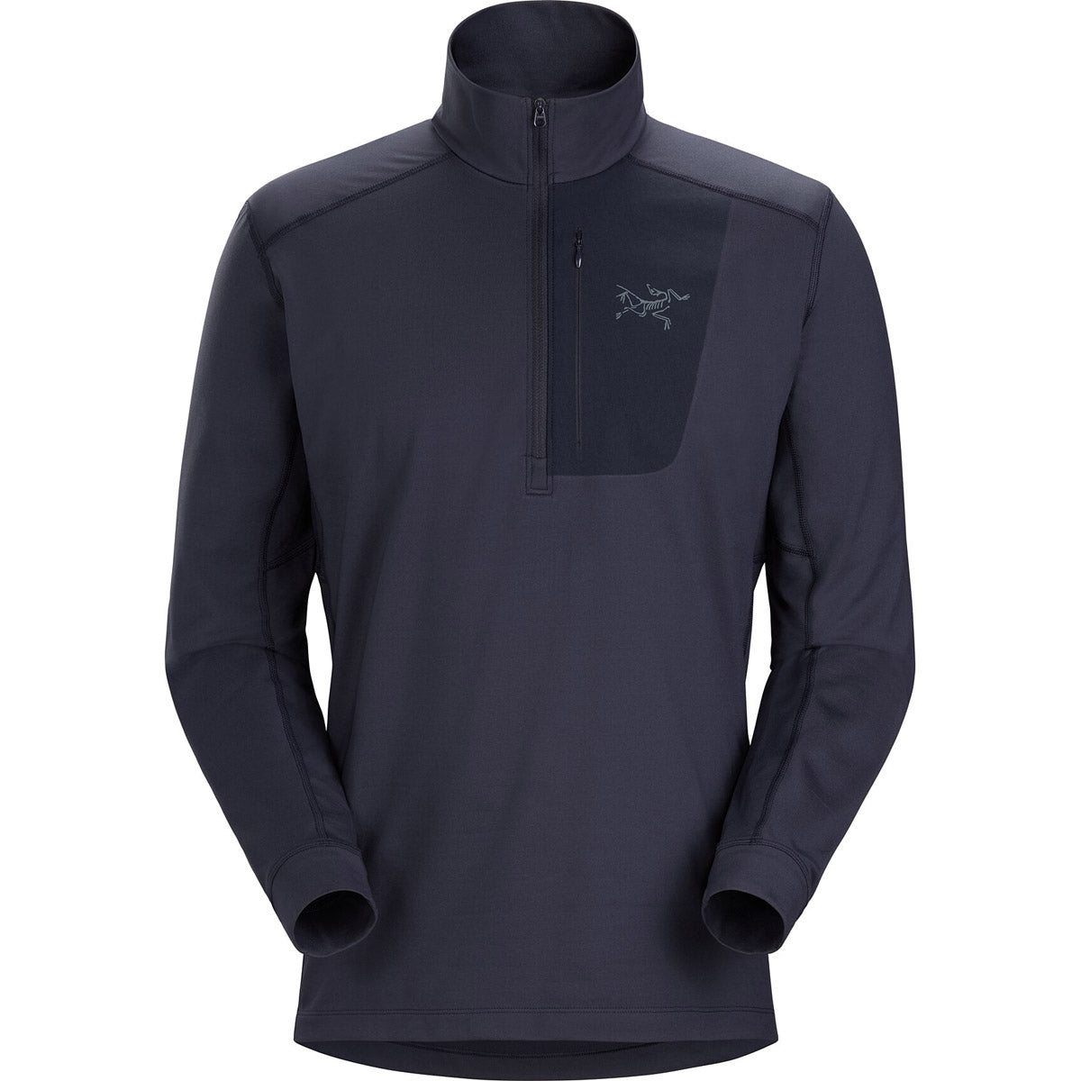 Arcteryx Men's Rho LT Zip Neck Black apphire / S