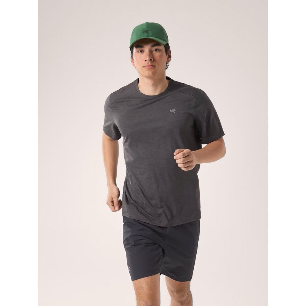 Arcteryx Mens Cormac Crew Neck Short Sleeve Black Heather