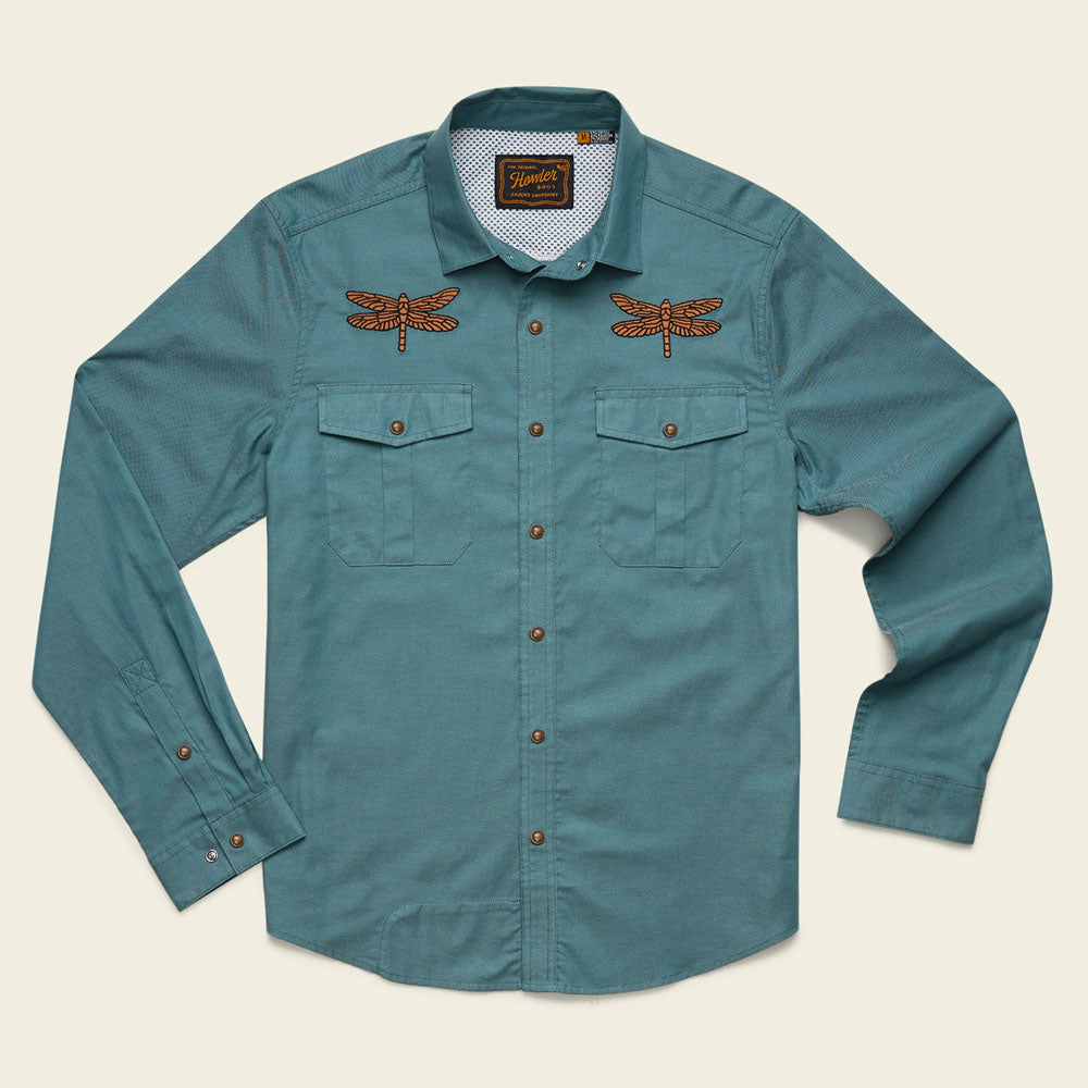 Howler Brothers Mens Gaucho Snapshirt Enter the Dragons